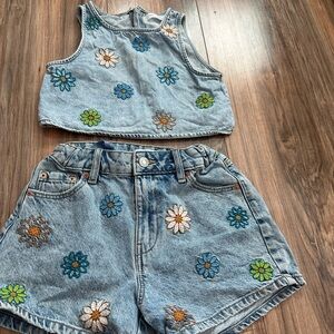 Zara Blue Denim Shorts